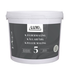 Kjellermaling glans 5 lys betonggrå 5 liter - Luxi